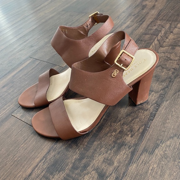 Cole Haan Open Toe Heels - Picture 2 of 5